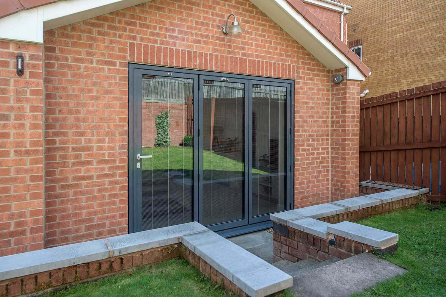 Blinds in Glass in Baldock: integral blinds in exterior bifold doors