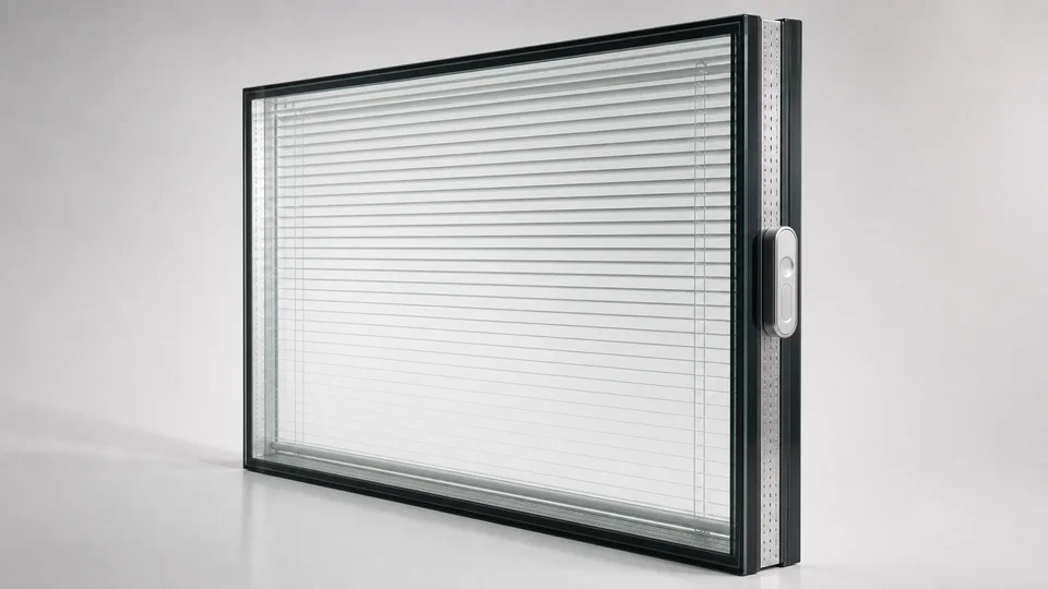 Magnetic integral blind system sealed inside a glass unit
